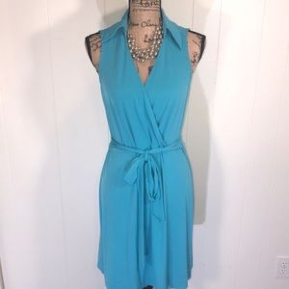 New York and Company Wrap Midi Dress